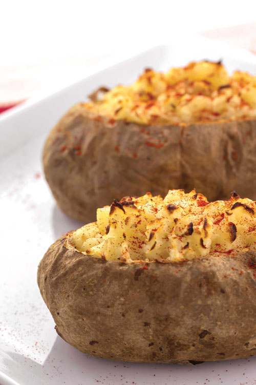 The Roasted Garlic Twice-Baked Potato from the book The Shredded Chef.