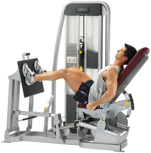 upright leg press machine