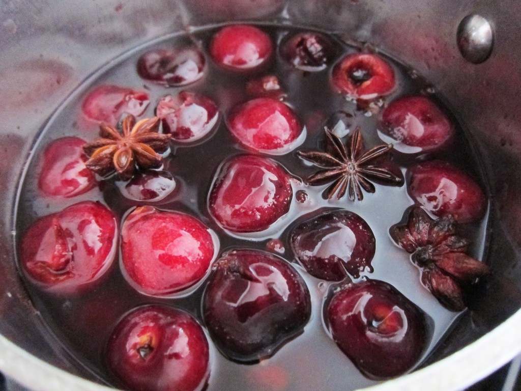cherries cooking