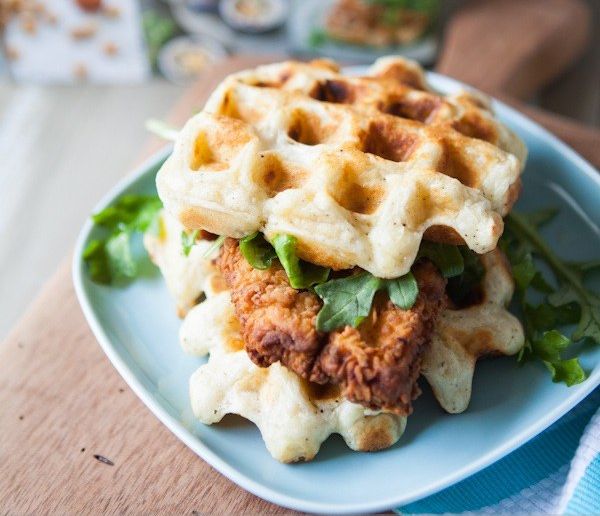 healthy-chicken-and-biscuit-waffles