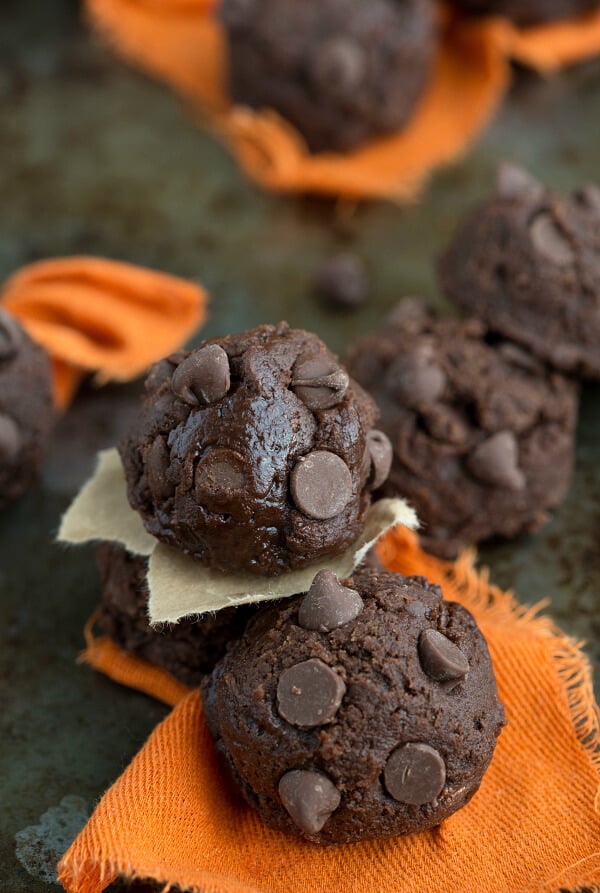 no-bake-pumpkin-brownie-cookies
