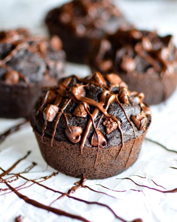 healthy chocolate chip muffin
