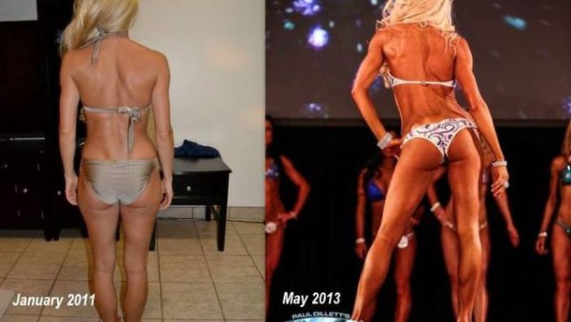 female fitness transformation
