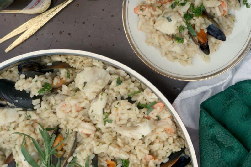 healthy seafood risotto recipe