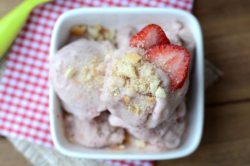 healthy no bake strawberry icecream recipe