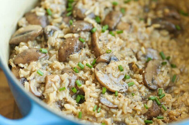 one pot mushroom rice recipe