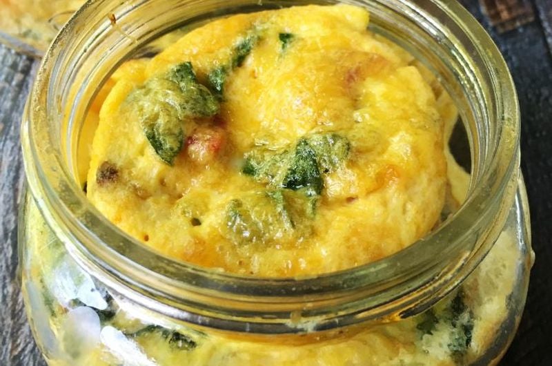 spinach pepper omelet recipe
