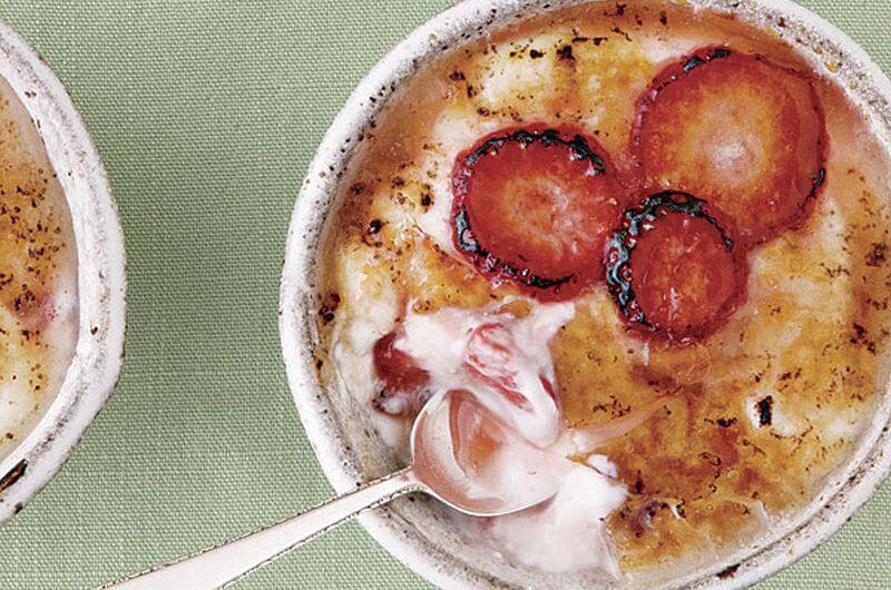 strawberry yogurt brulee recipe
