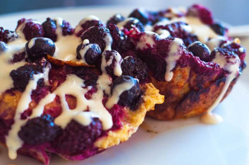 protein berry bread pudding cups