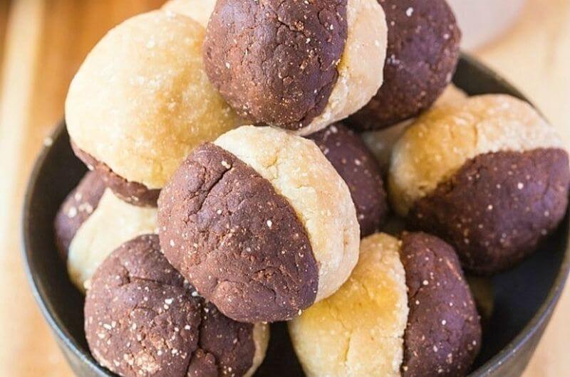 vanilla chocolate cookie dough bites