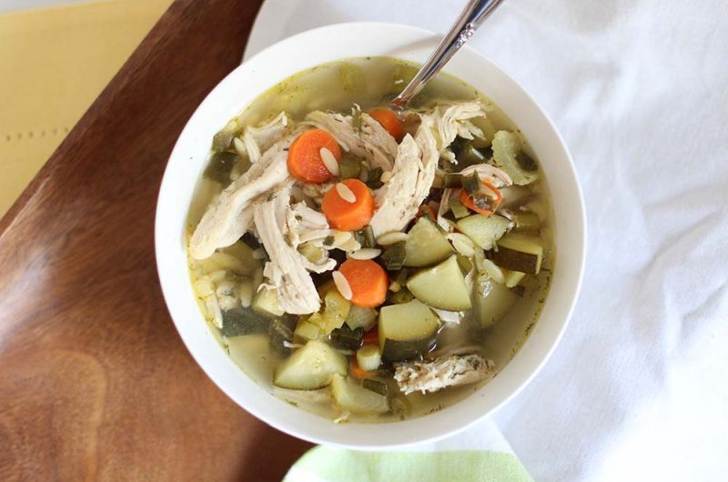 easy crock pot chicken soup