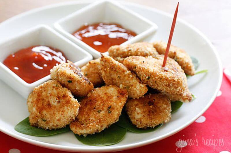healthy baked chicken nuggets quick meal