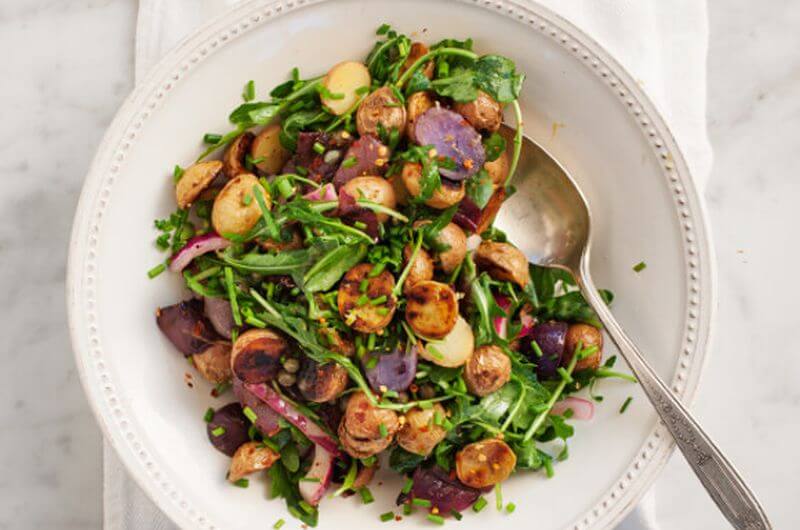 potatoes and salad dieting recipe