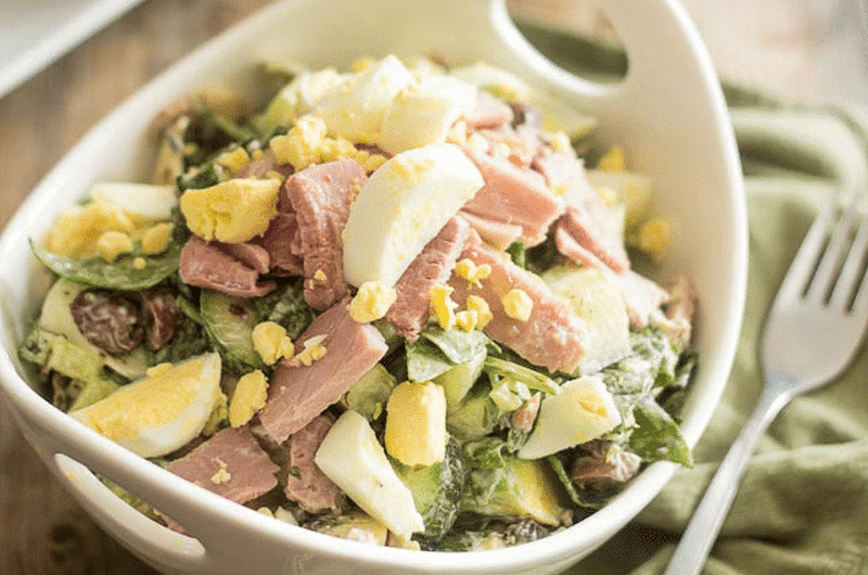 Smoked Ham & Hard-Boiled Egg Salad