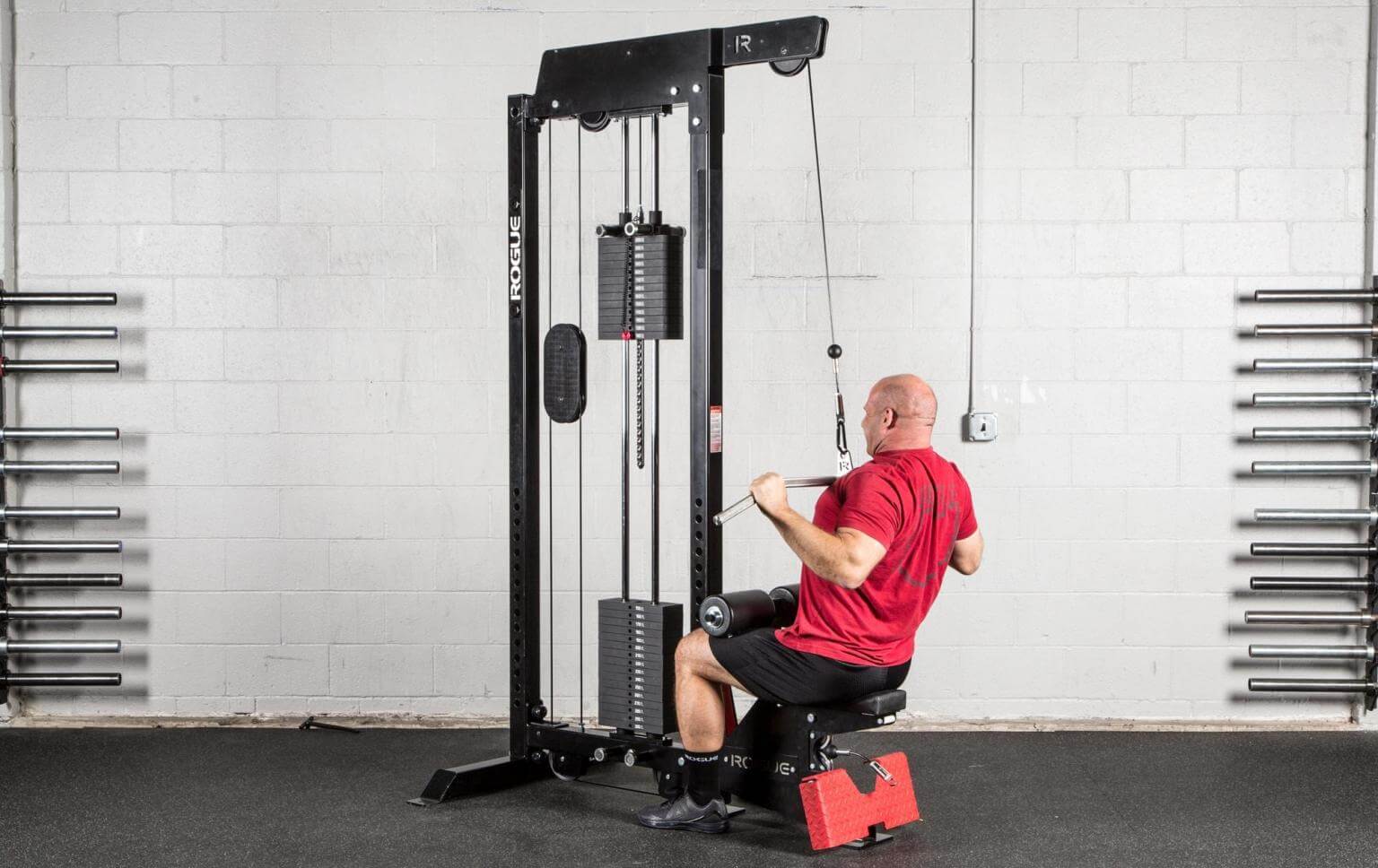 home gym lat pulldown machine