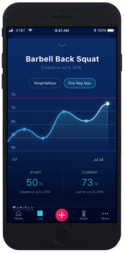 stacked app progress interface