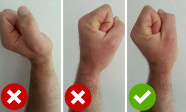 military press wrist position