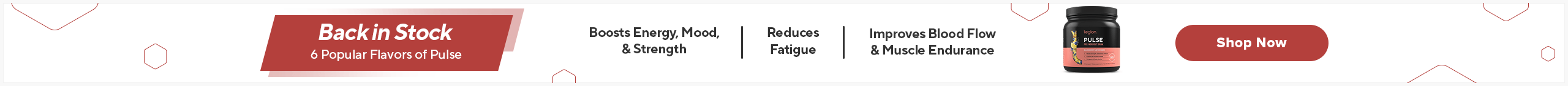 Legion Pulse Back in Stock!