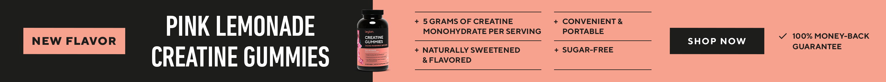 New Creatine Gummies Flavor! Pink Lemonade!