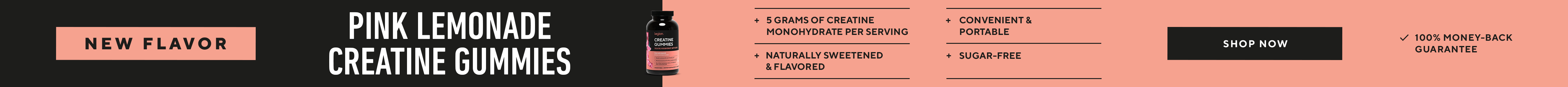 New Creatine Gummies Flavor! Pink Lemonade!