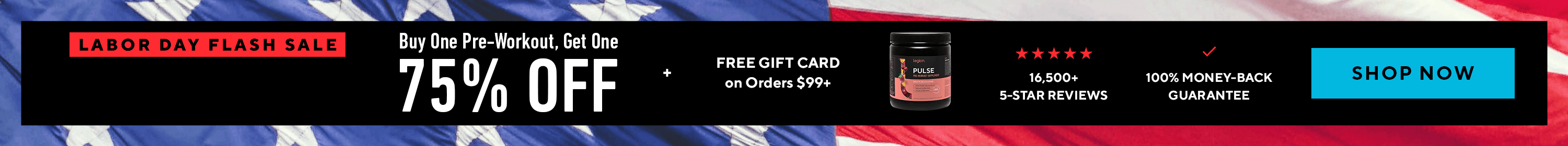 BOGO 75% Flash Sale!
