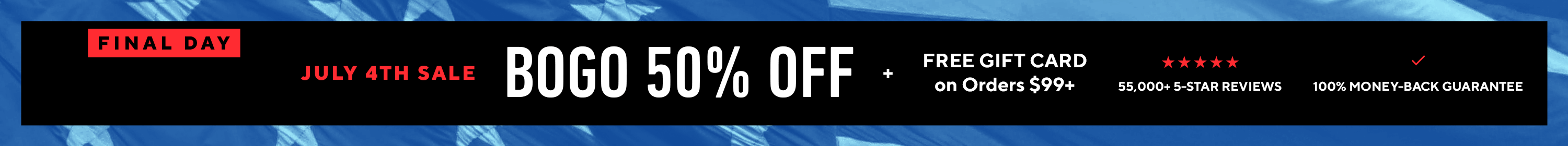 2025 Fourth of July Sale!