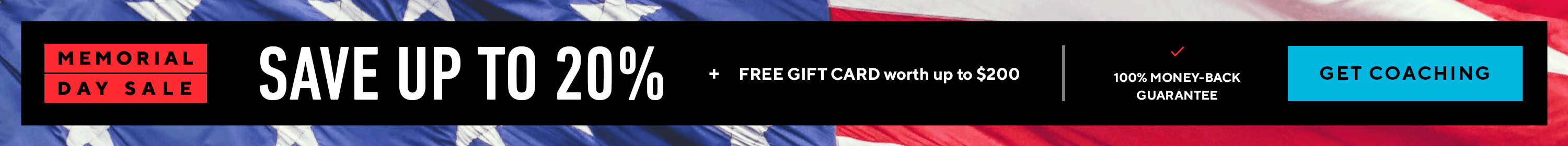 Save 20% on Coaching + get free gifts cards!