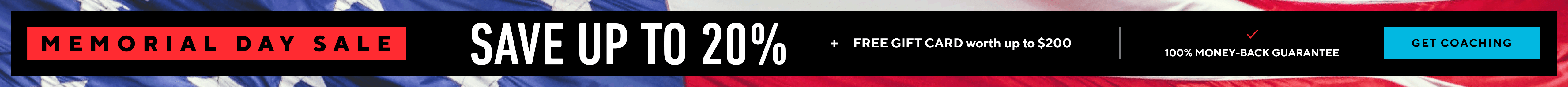 Save 20% on Coaching + get free gifts cards!