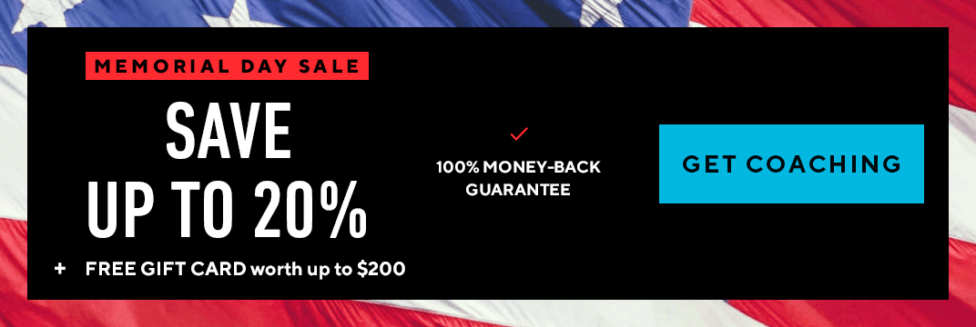 Save 20% on Coaching + get free gifts cards!