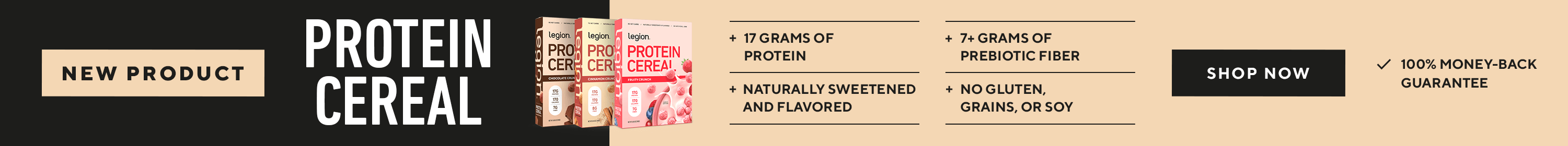 New Product! Protein Cereal!