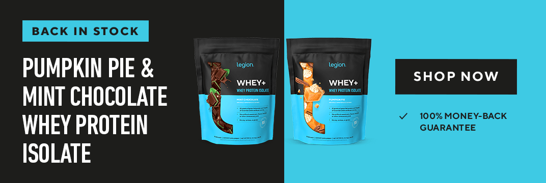 Mint Chocolate and Pumpkin Pie Whey+ Protein Powders now available!