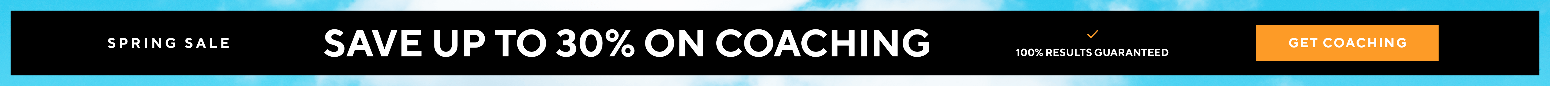 Legion Coaching Sale - Large Desktop Banner