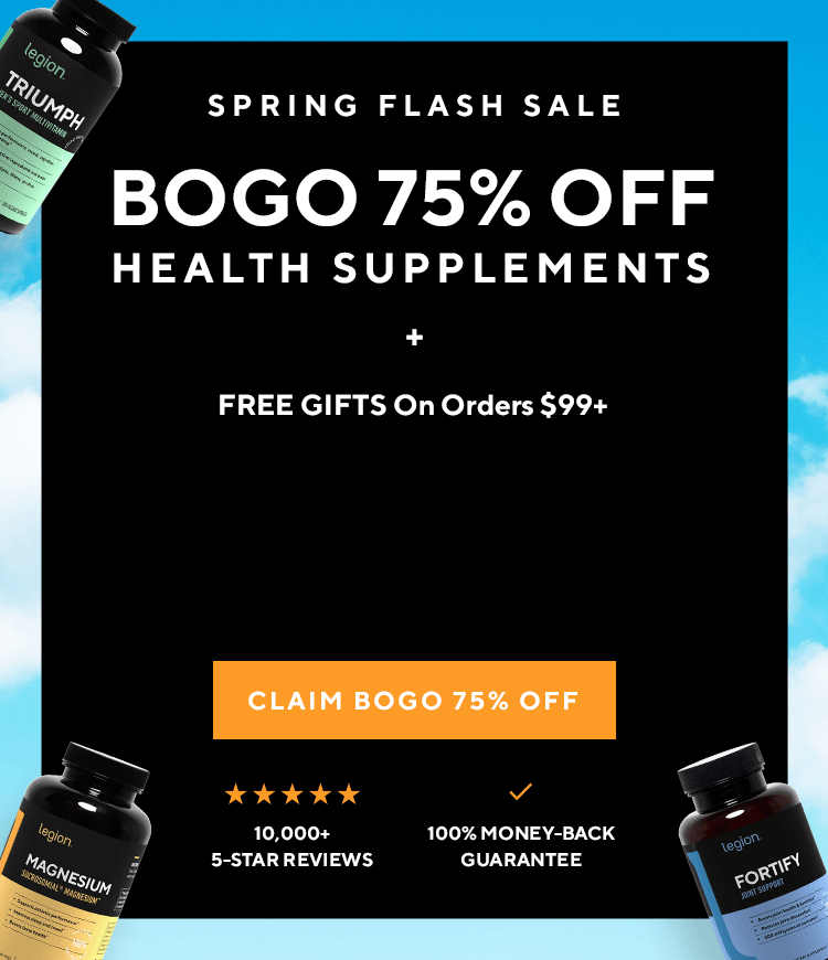 Legion Health Products Flash Sale!