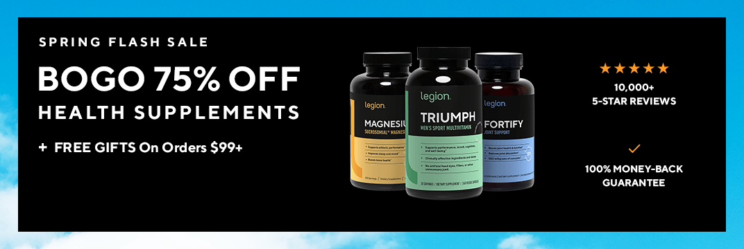 Legion Health Products Flash Sale!
