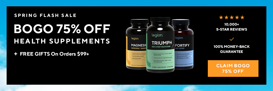 Legion Health Products Flash Sale!