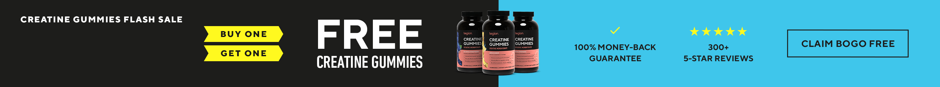 Legion Creatine Gummies Flash Sale!