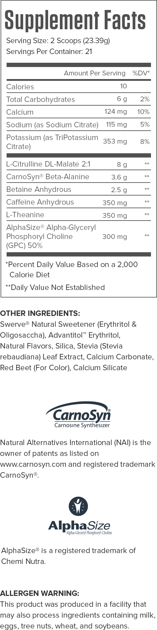 Pulse Natural PreWorkout Supplement Legion