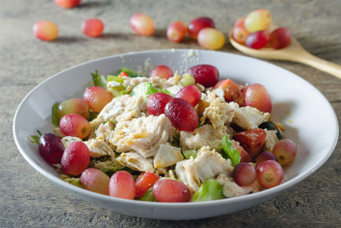 curried chicken salad grapes