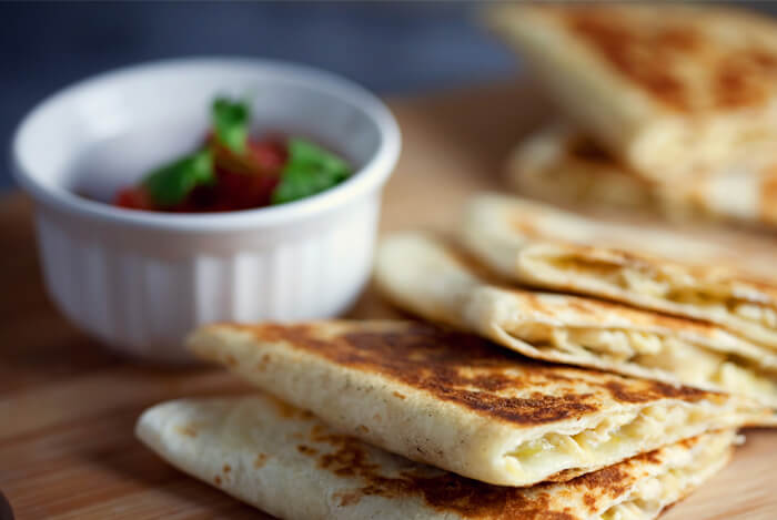 mango cheese quesadillas