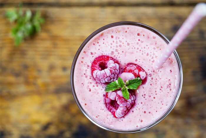 raspberry smoothie