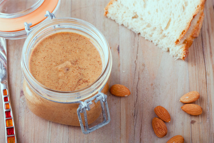 almond butter jar