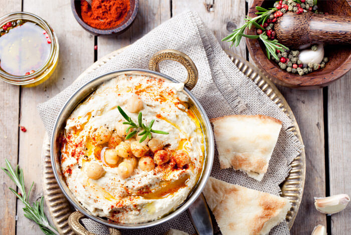 chickpea hi protein bowl bread