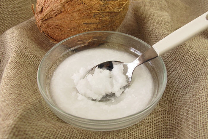 coconut oil spoon bowl