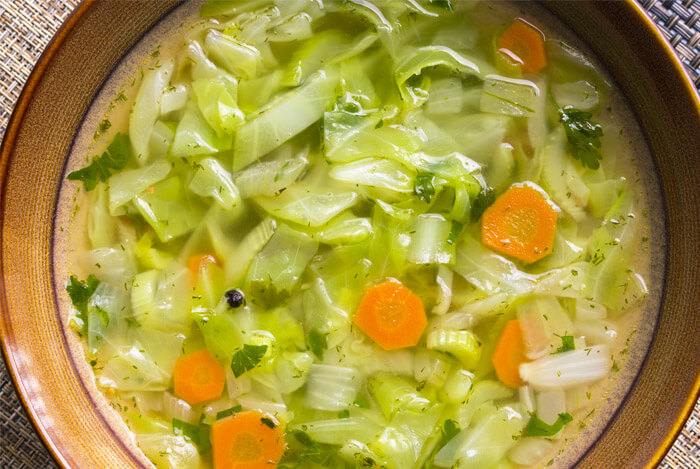 cabbage soup bowl