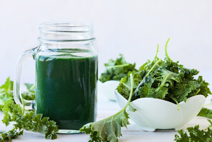 dark green kale drink