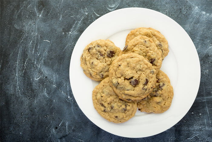 sugary processed cookies