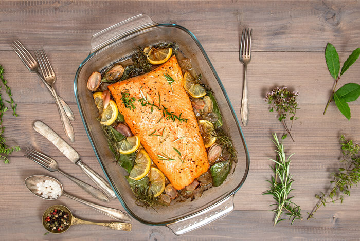 herb baked salmon