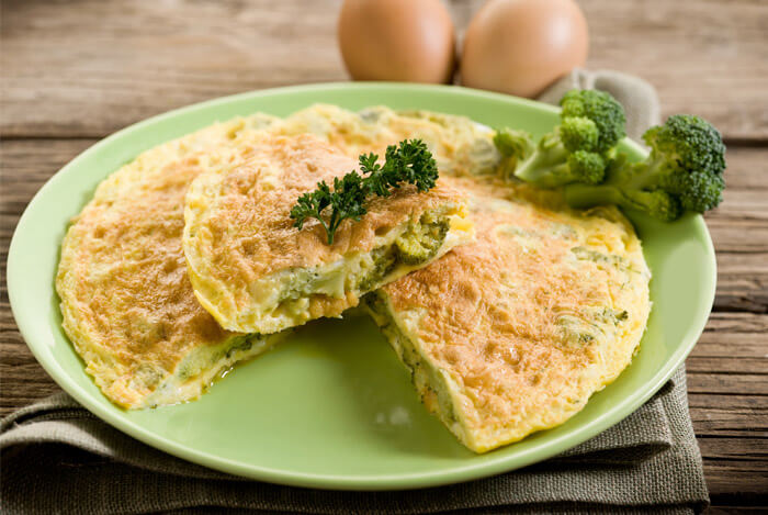 ham broccoli fritata