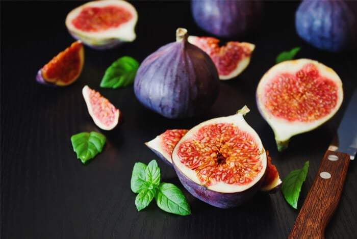 fresh figs sliced whole