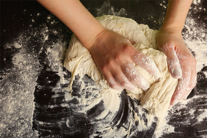 gluten free flour kneading